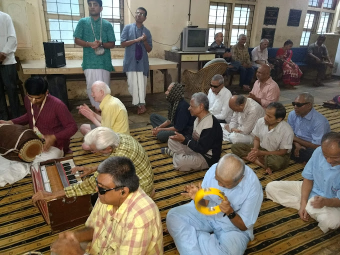 The resident orchestra playing music at the residence